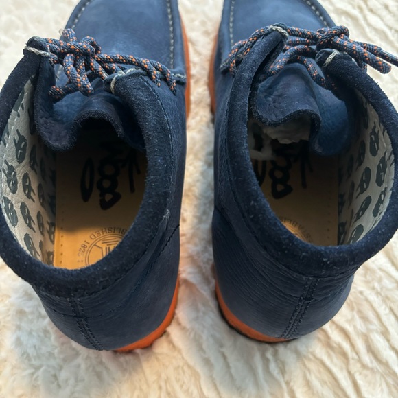 😷 Mf Doom X Clarks Wallabee Boot (Navy) Men’s 9 Wmns 10.5 RARE 😷 - Picture 10 of 15